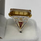 Monumental 45 CTW Genuine Citrine Ring