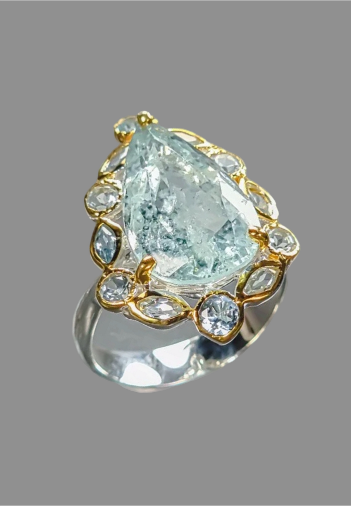 Genuine Aquamarine Ring