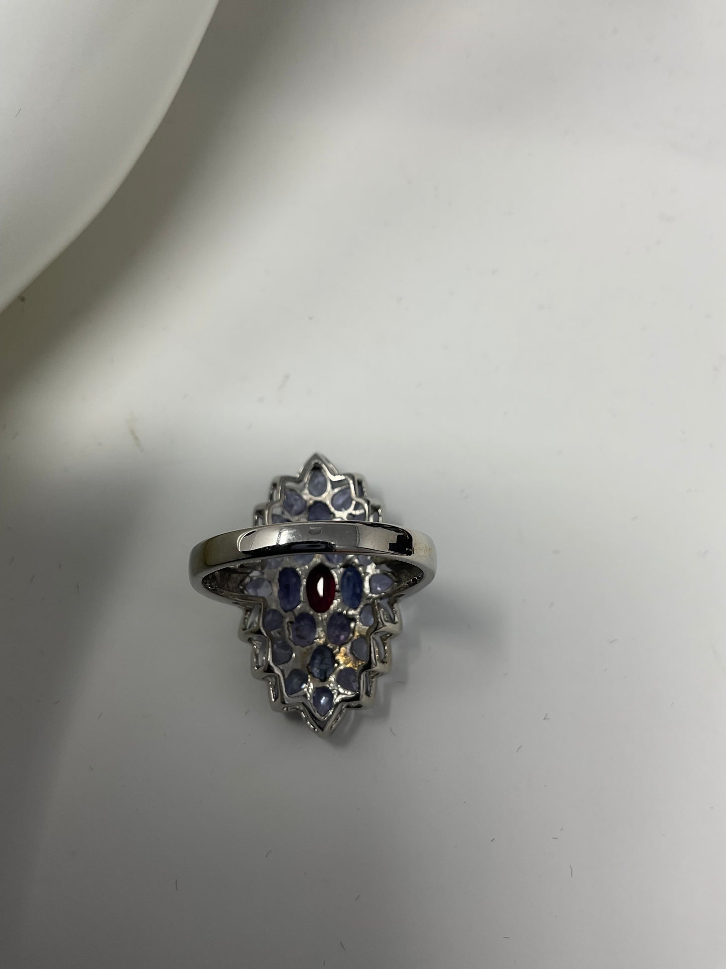 Genuine Tanzanite & Garnet Ring