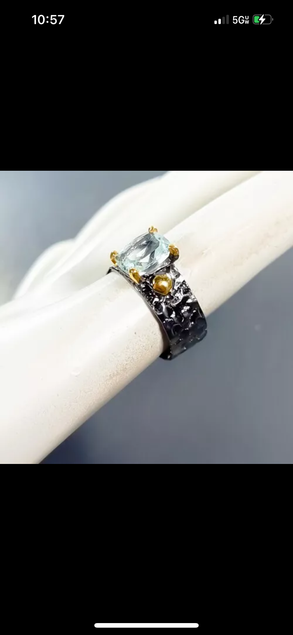 Genuine Aquamarine Ring