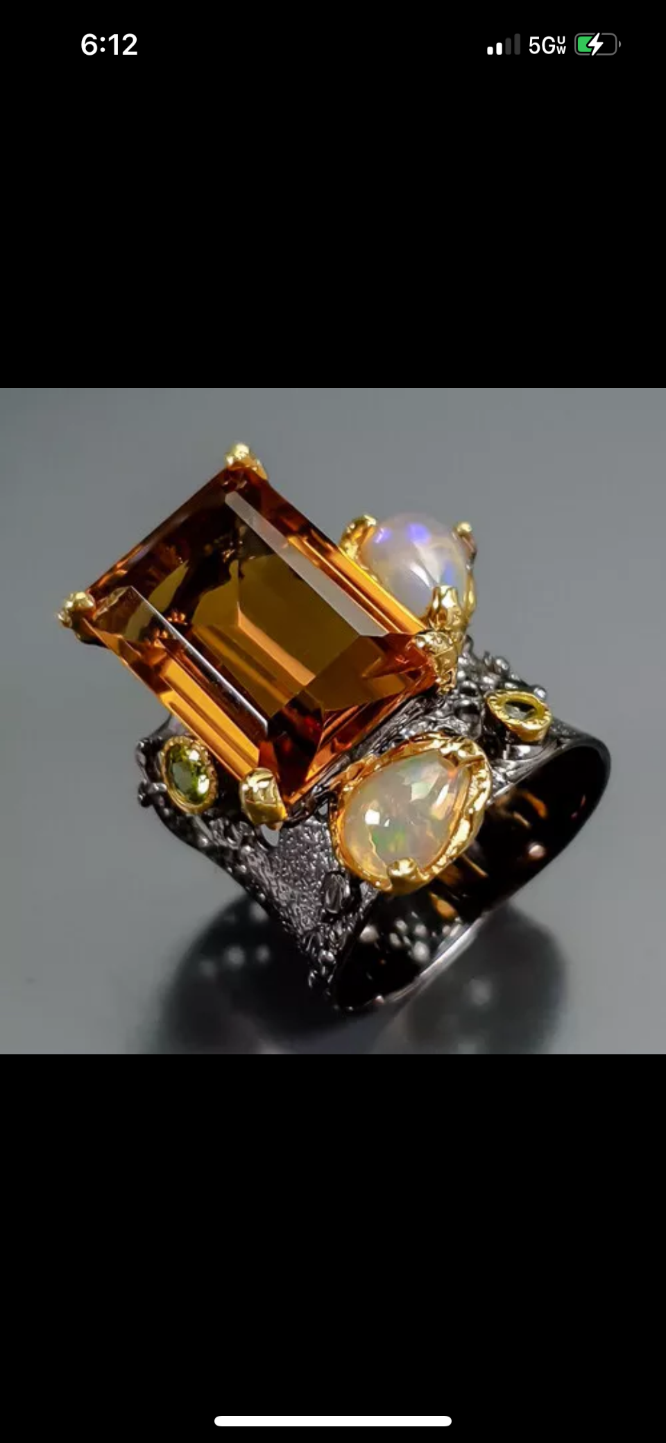 Genuine 23 CTW Citrine with Fiery Opals