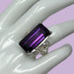 Deep Purple Genuine Amethyst 32 CTW Ring