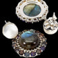 Genuine Labradorite Earrings with Pearls