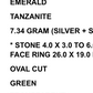 Majestic Genuine Emerald & Tanzanite Ring