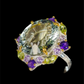 Extraordinary Genuine Green Amethyst Ring