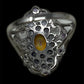 Genuine Natural, Fiery Faceted Opal & Tanzanite Ring