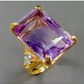 Majestic 34 CTW Genuine Amethyst Ring