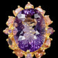 Genuine 20 CTW Amethyst with Tourmalines