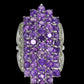 Majestic Genuine Amethyst & Peridot Cocktail Ring