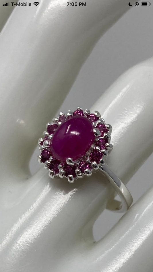 Romantic Genuine Ruby Ring