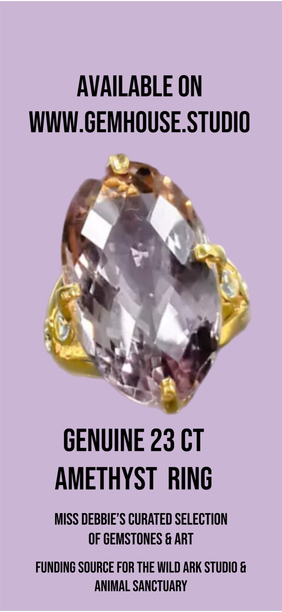 Incredibly Unusual Genuine 23CTW Genuine Amethyst