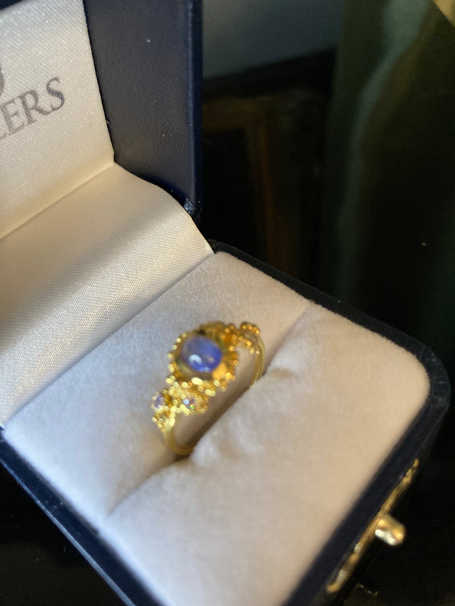 Special Dainty Genuine Tanzanite Ring