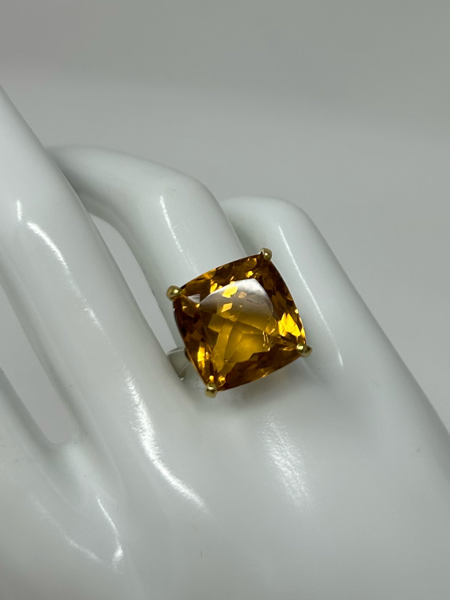 Genuine Golden Citrine Ring