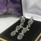 Enchanting Genuine Emerald Earrings