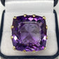 Reserved For Victoria ⭐️Massive 45+ CTW Genuine Amethyst Ring