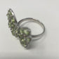 Genuine Peridot & Sapphire Butterfly Ring