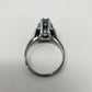 Genuine Pear Shaped Blue Topaz Ring