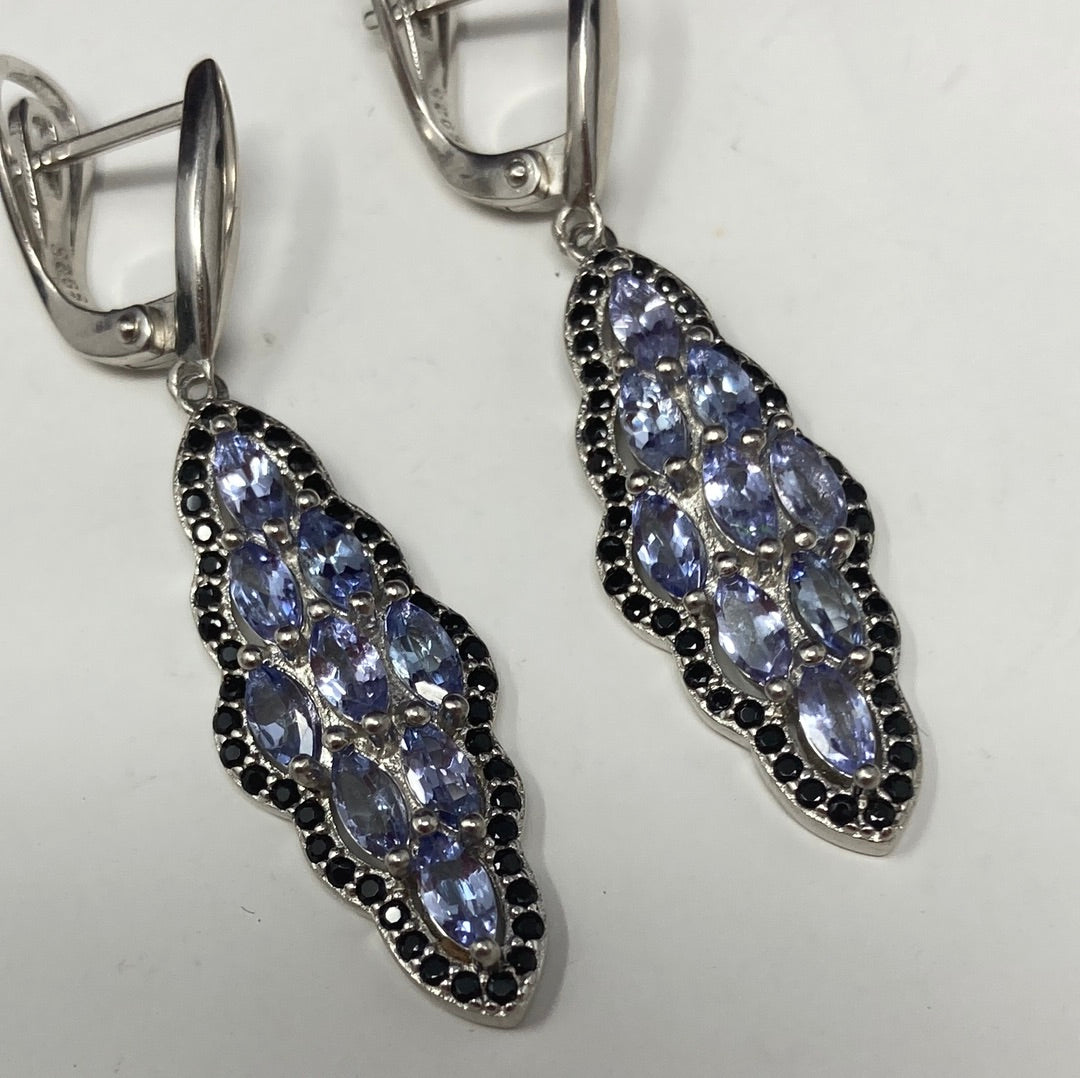 Genuine Tanzanite Earrings