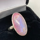 Genuine Rare Pink Moonstone Ring