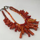 Exquisite Genuine Coral & Carnelian Artist Original Necklace