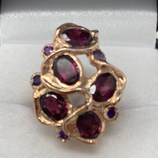 Gorgeous Genuine Garnet Ring