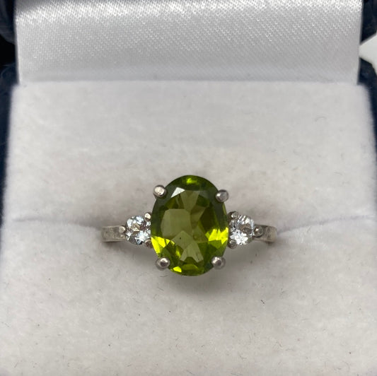 Genuine Peridot Ring