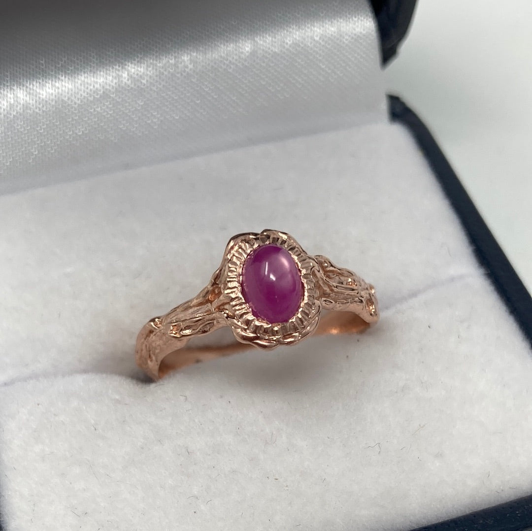 Genuine Star Ruby Ring