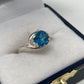 Star Of David Blue Topaz Ring