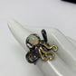 Adorable Genuine Opal Octopus Ring