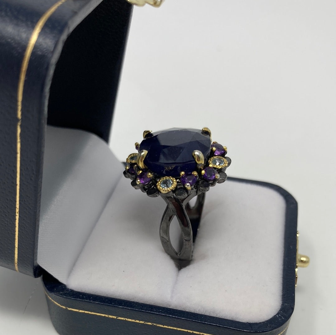 Genuine Sapphire & Gemstone Ring