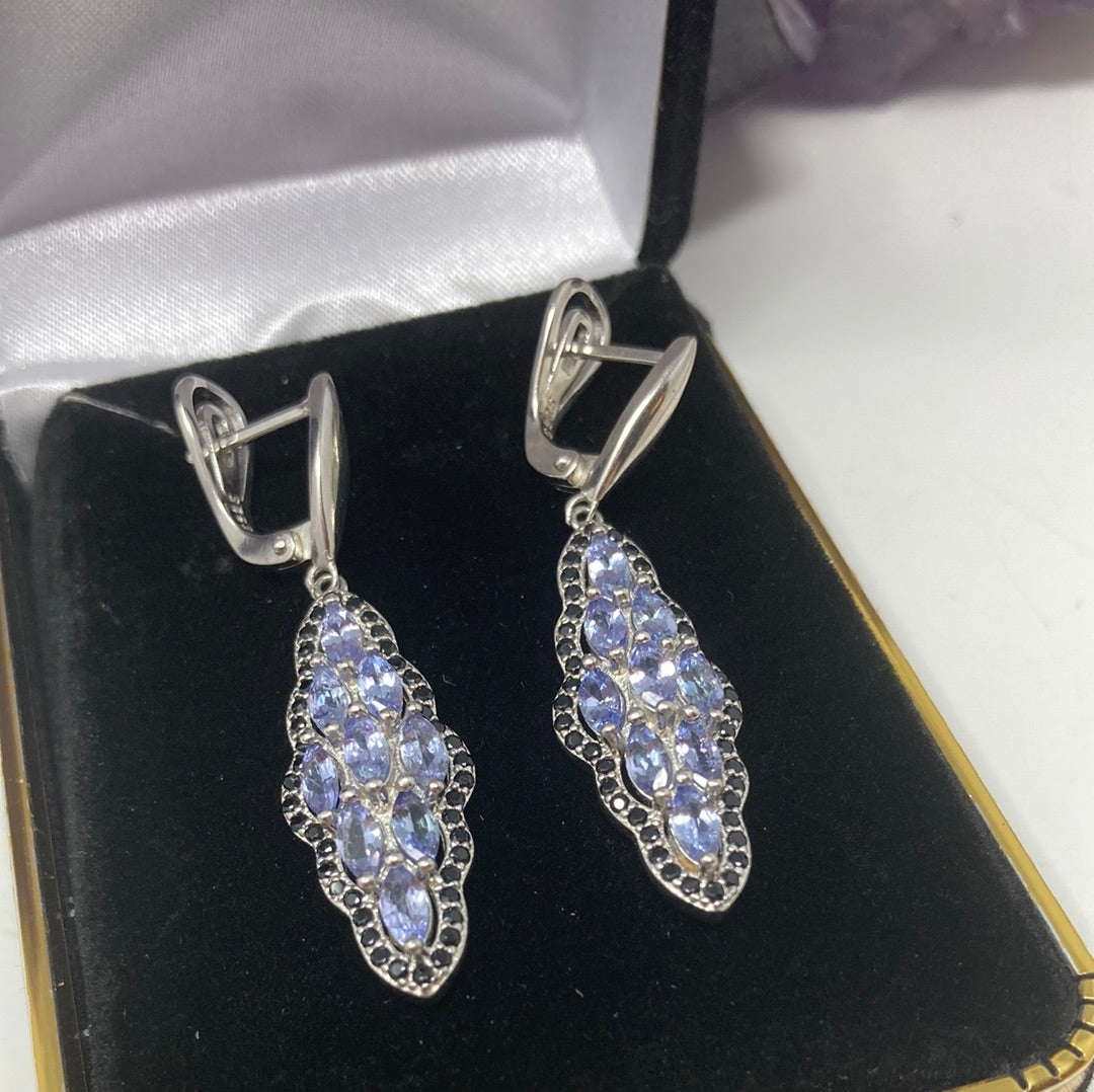 Genuine Tanzanite Earrings