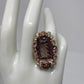 Natural 38 CTW Genuine Ametrine & Tourmaline Ring