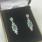 Genuine Emerald Earrings