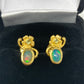 Petite Fiery Opal Earrings