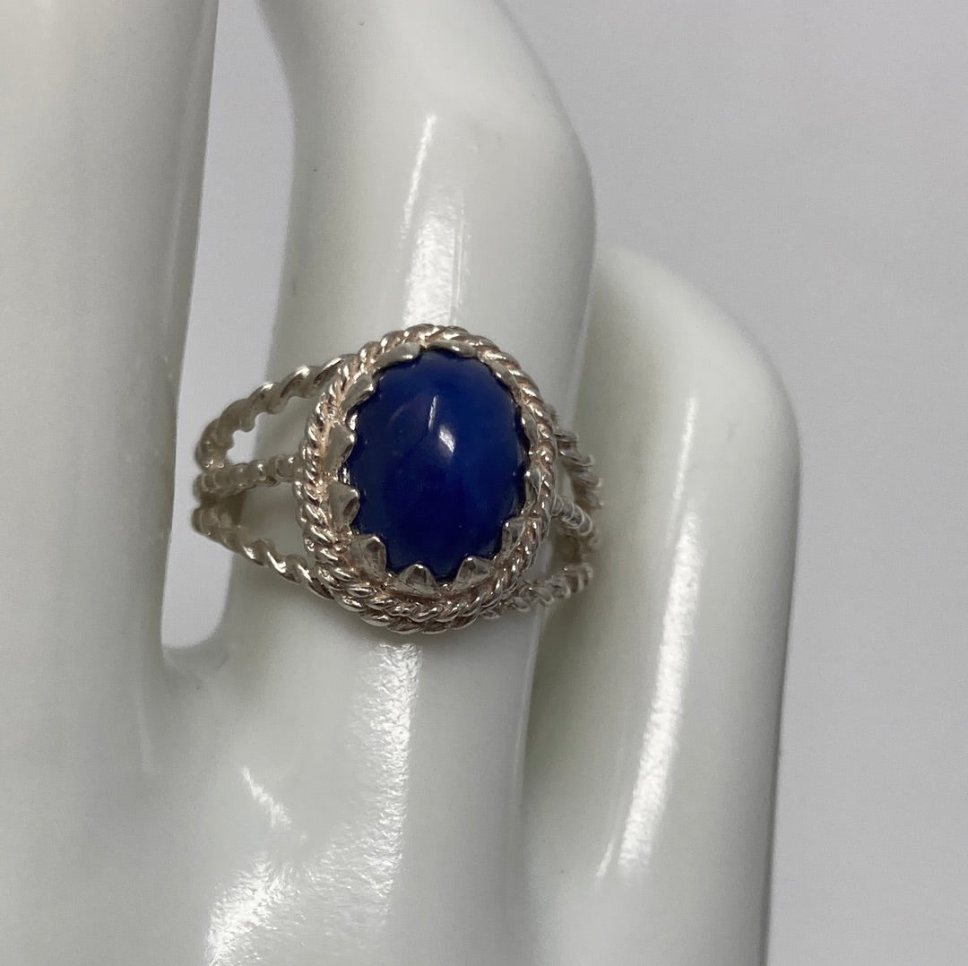 Genuine Blue Star Sapphire Ring