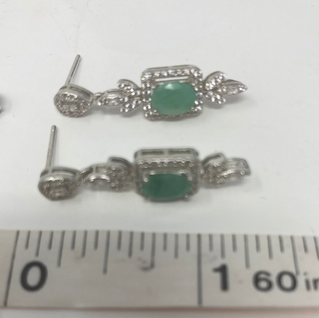 Genuine Emerald Earrings