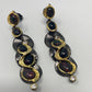 Alluring  Genuine Black Opal Earrings