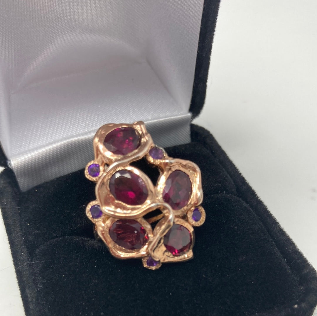 Gorgeous Genuine Garnet Ring