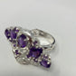 Miss Debbie’s Genuine Amethyst Fan Ring