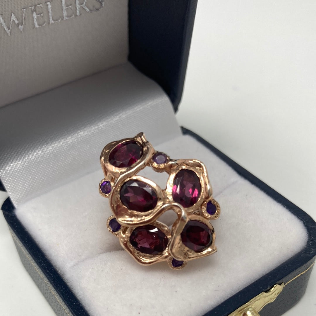 Gorgeous Genuine Garnet Ring