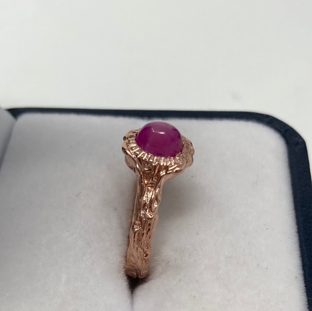 Genuine Star Ruby Ring