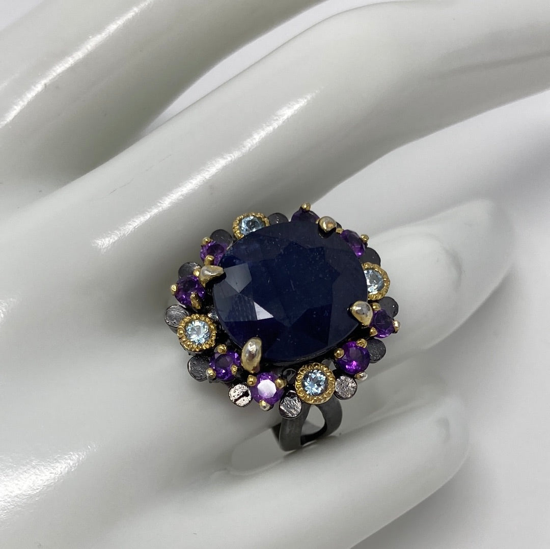 Genuine Sapphire & Gemstone Ring