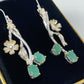 Genuine Emerald Earrings