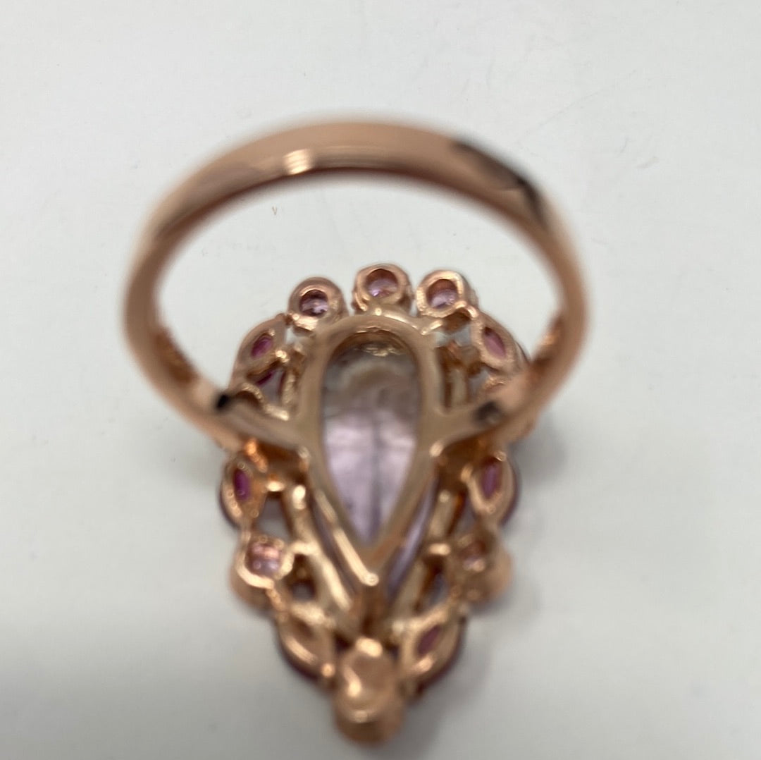 Awesome Genuine 18 CTW Ametrine Ring