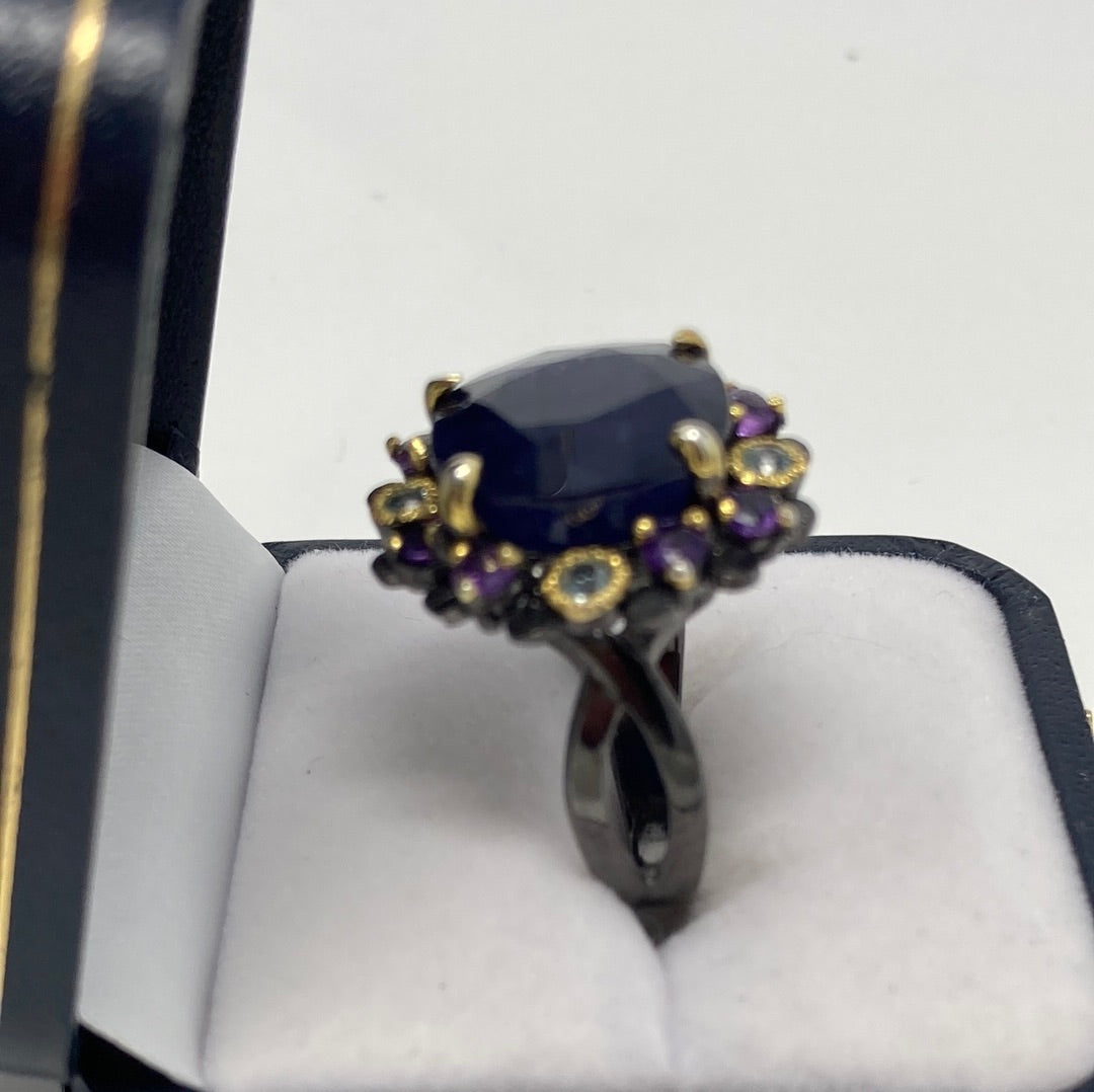 Genuine Sapphire & Gemstone Ring