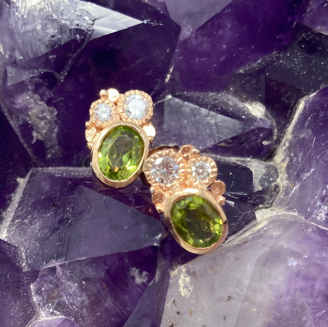 Genuine Peridot Earring.