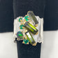 Incredible Genuine Tourmalines & Opal Ring