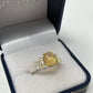 Genuine Fiery Opal With Blue Topaz Ring