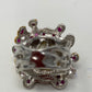Genuine Luscious Baroque Pearl Embellished with Genuine Rubies