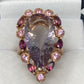 Awesome Genuine 18 CTW Ametrine Ring